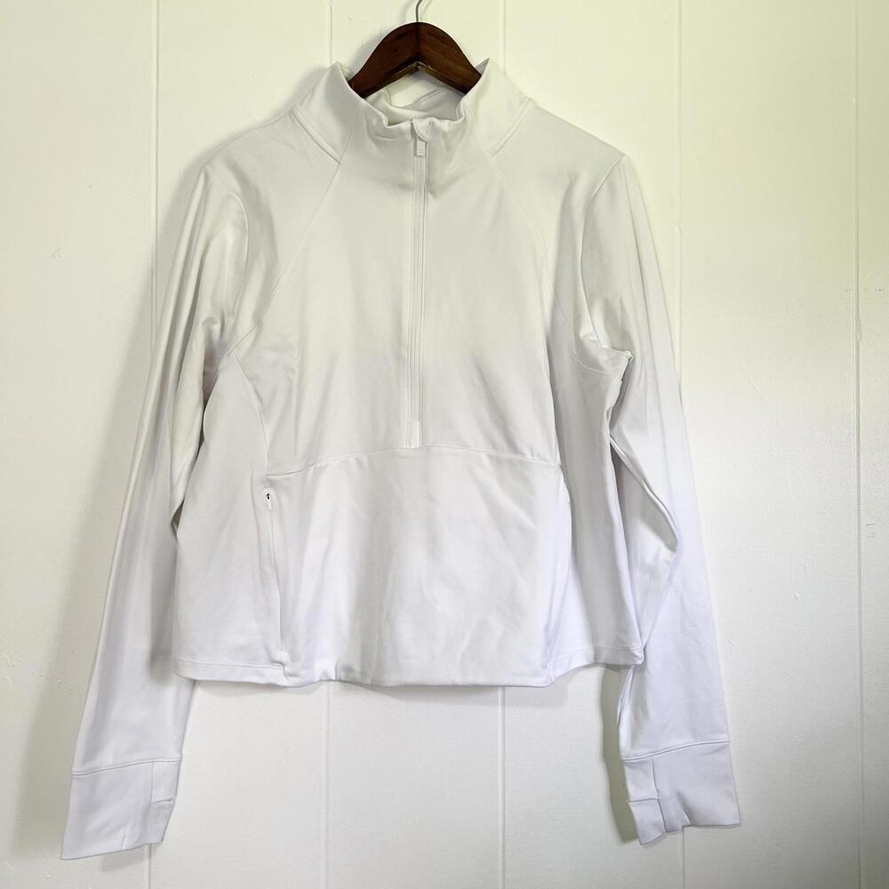 All In Motion White Long Sleeve Active Workout Jacket Women's 1X